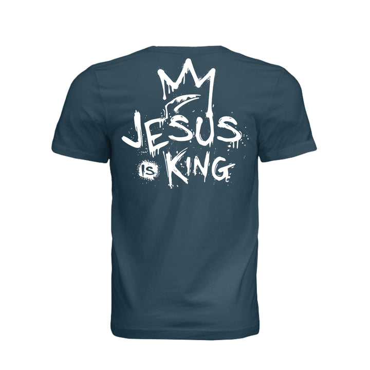 Jesus Is King Unisex Tee - Atlantic - Stone &amp; Sling