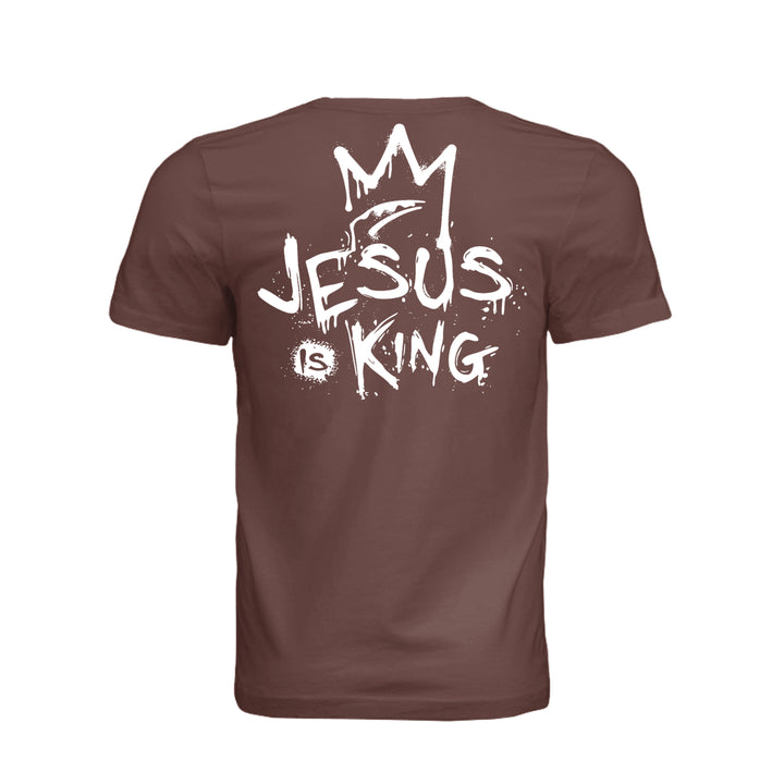 Jesus Is King Unisex Tee - Chestnut - Stone &amp; Sling
