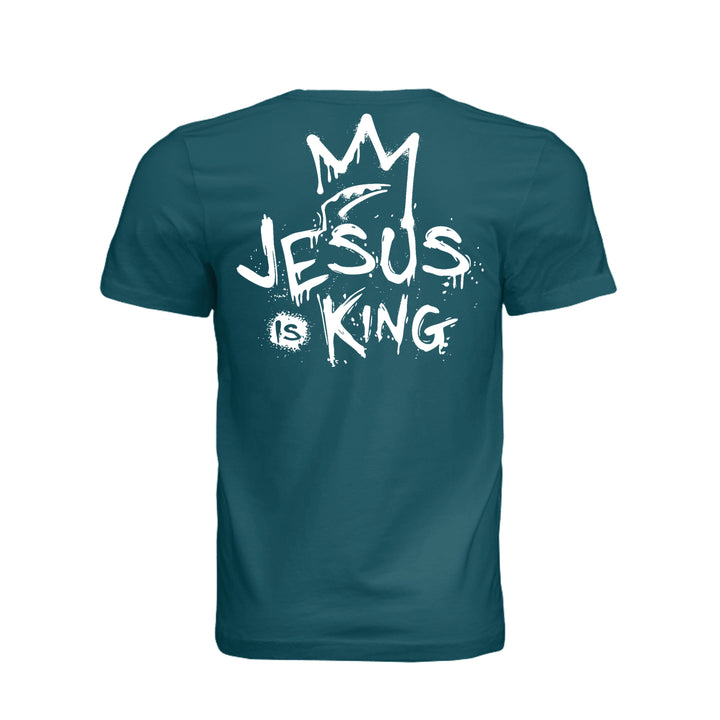 Jesus Is King Unisex Tee - Deep Teal - Stone &amp; Sling