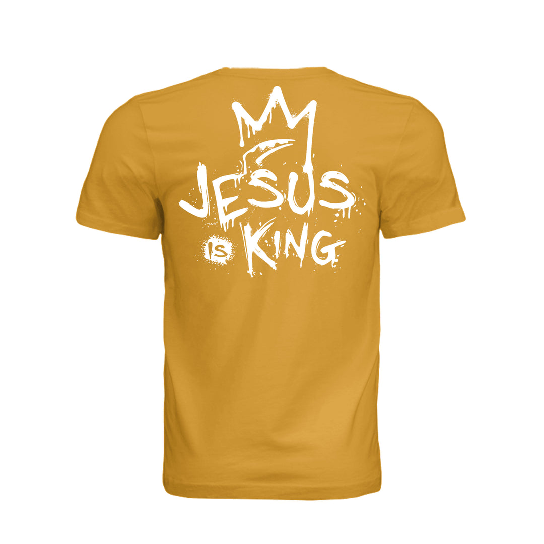 Jesus Is King Unisex Tee - Mustard - Stone &amp; Sling