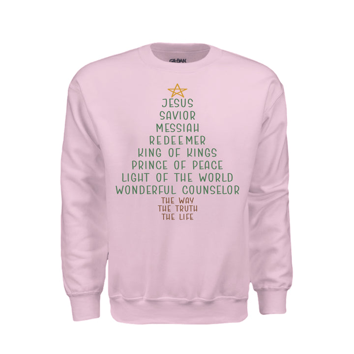 Jesus Tree Sweatshirt - Light Pink - Stone &amp; Sling