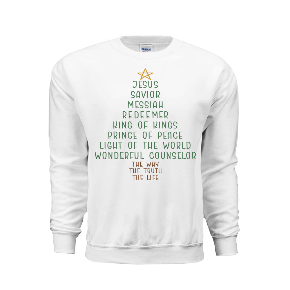 Jesus Tree Sweatshirt - White - Stone & Sling