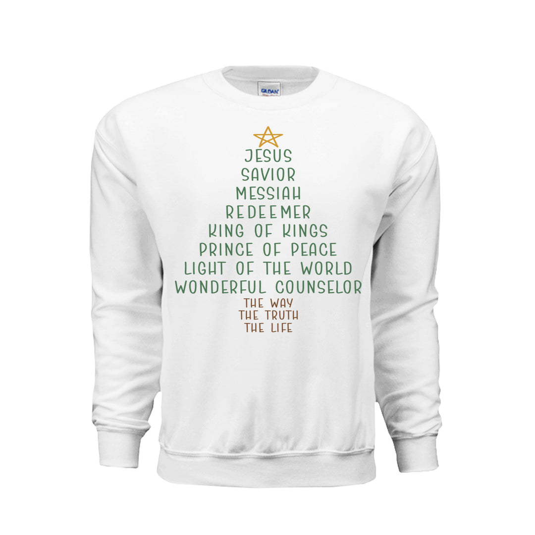 Jesus Tree Sweatshirt - White - Stone &amp; Sling