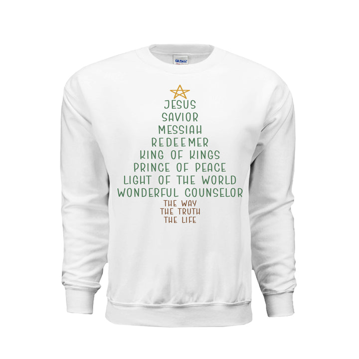 Jesus Tree Sweatshirt - White - Stone &amp; Sling