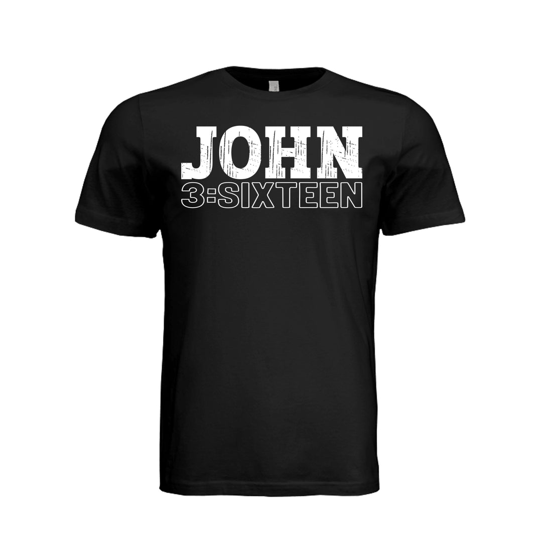 John 3:Sixteen Unisex Tee - Black - Stone &amp; Sling