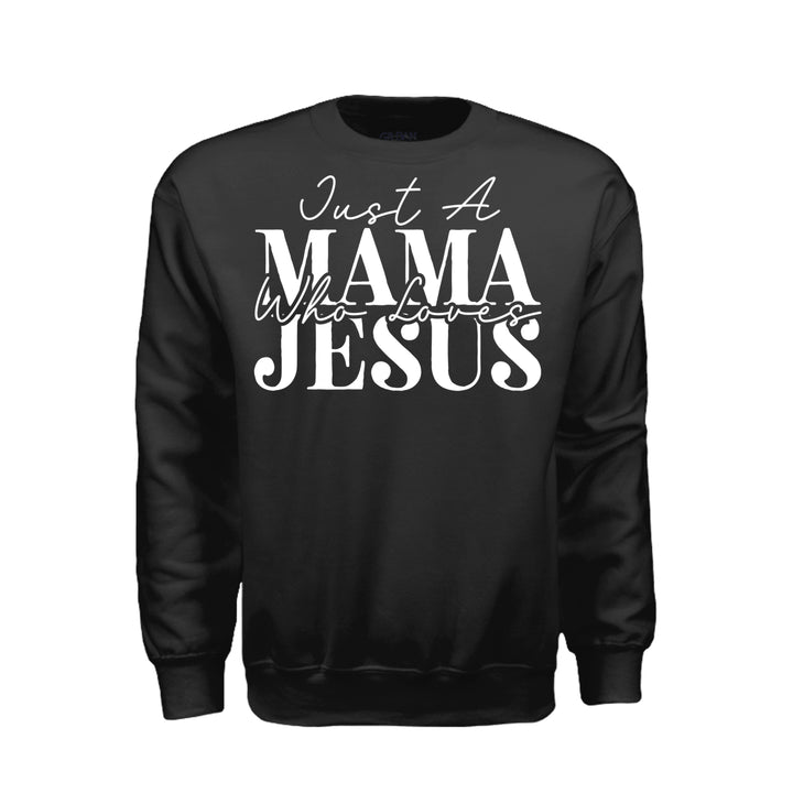 Just a Mama Sweatshirt - Black - Stone &amp; Sling