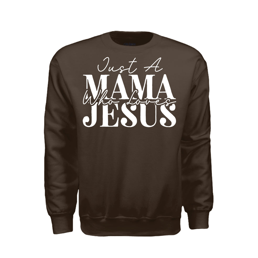 Just a Mama Sweatshirt - Dark Chocolate - Stone &amp; Sling