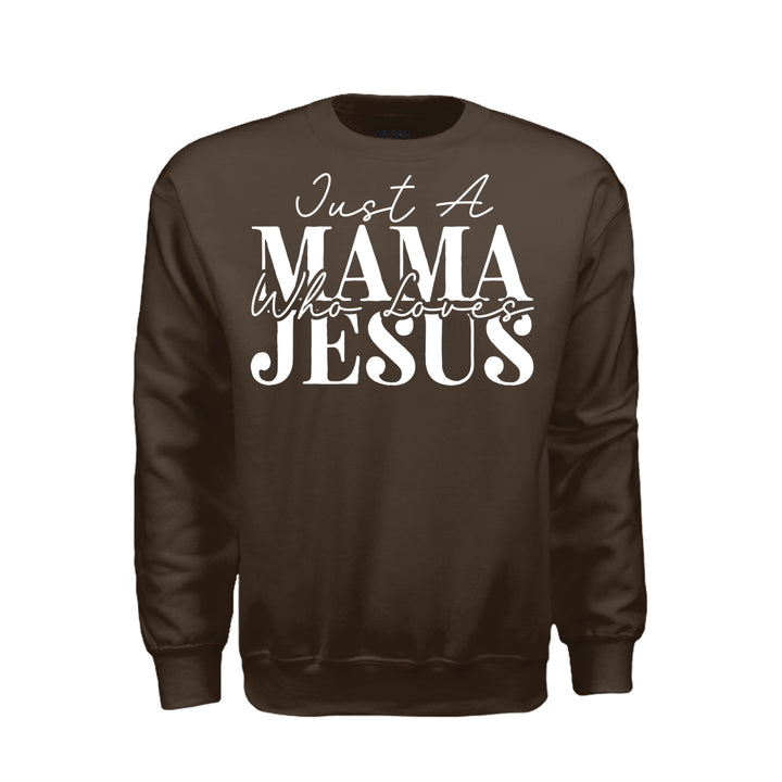 Just a Mama Sweatshirt - Dark Chocolate - Stone &amp; Sling