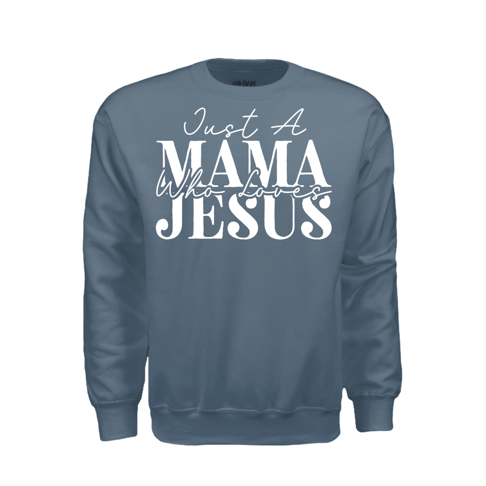 Just a Mama Sweatshirt - Indigo Blue - Stone & Sling