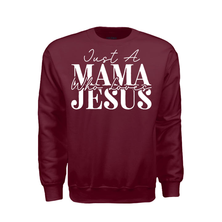 Just a Mama Sweatshirt - Maroon - Stone &amp; Sling