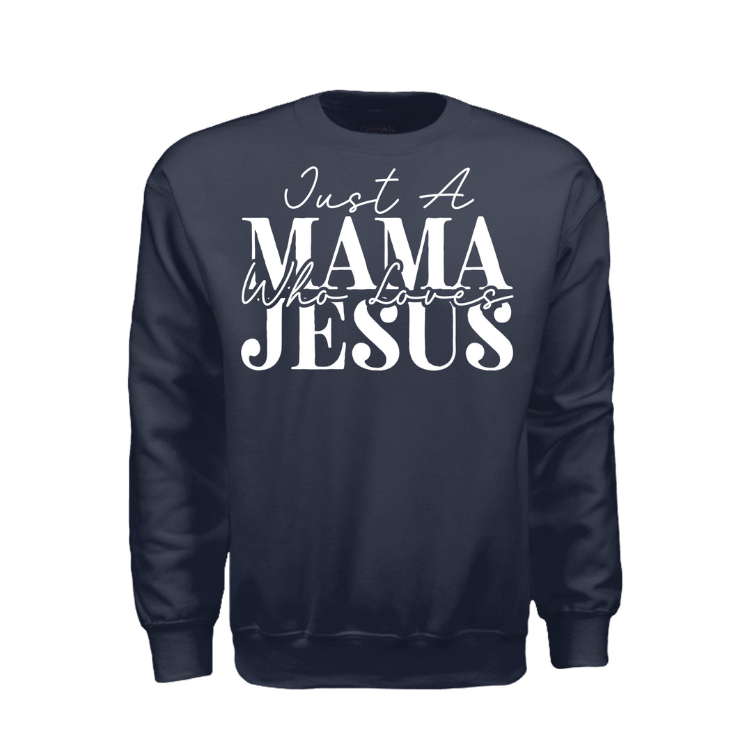 Just a Mama Sweatshirt - Navy - Stone &amp; Sling