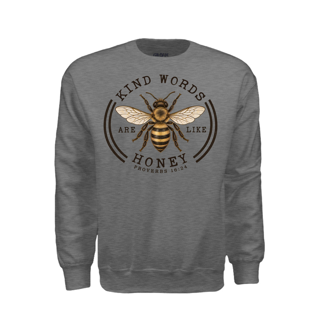 Kind Words Sweatshirt - Graphite Heather - Stone & Sling