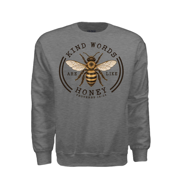 Kind Words Sweatshirt - Graphite Heather - Stone & Sling