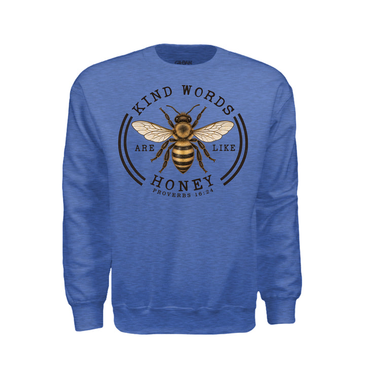 Kind Words Sweatshirt - Heather Deep Royal - Stone & Sling