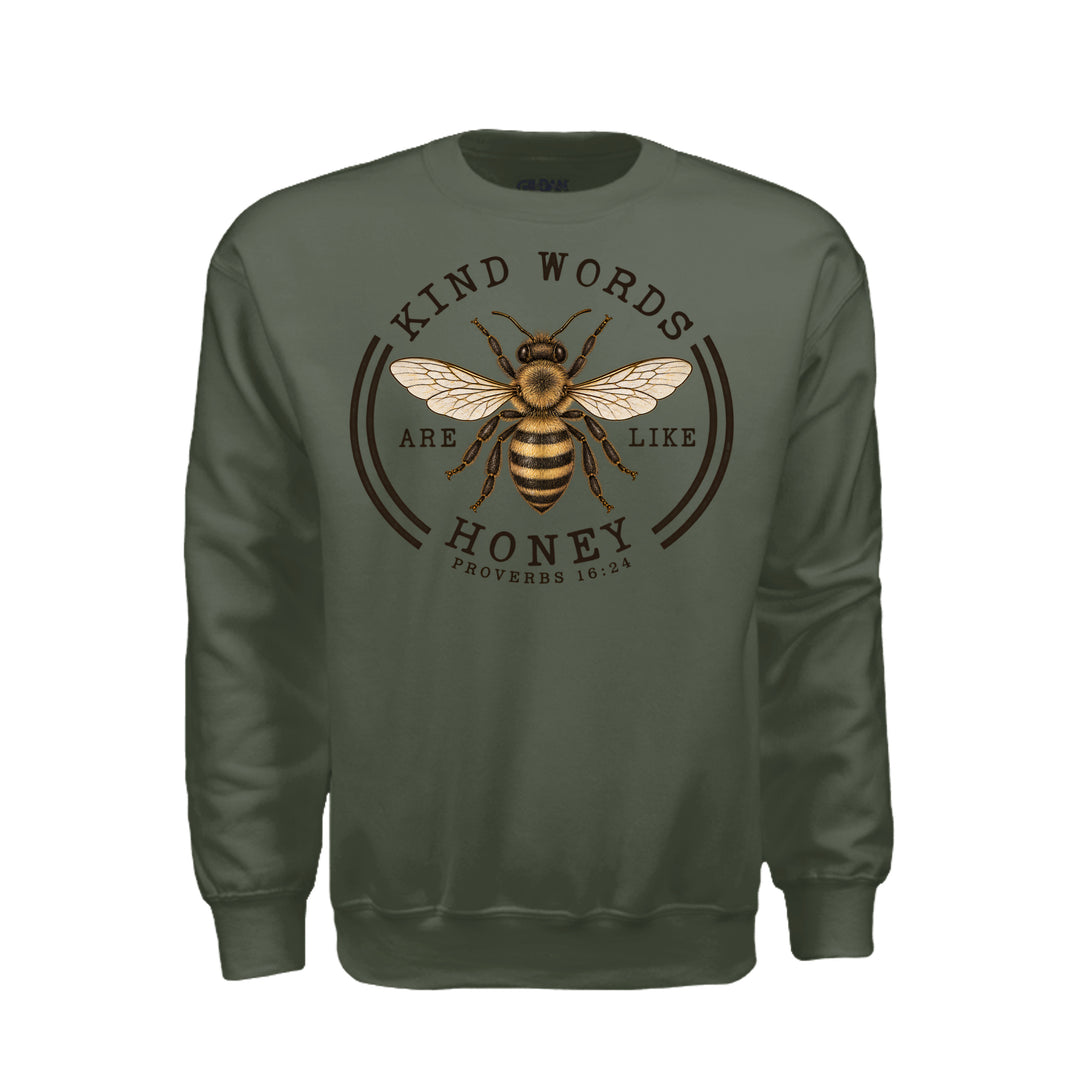 Kind Words Sweatshirt - Military Green - Stone & Sling