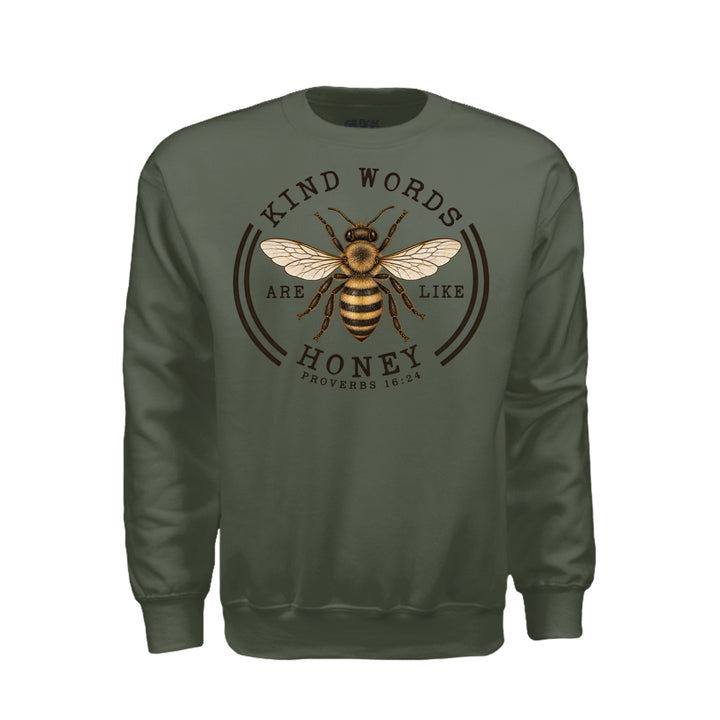 Kind Words Sweatshirt - Military Green - Stone & Sling