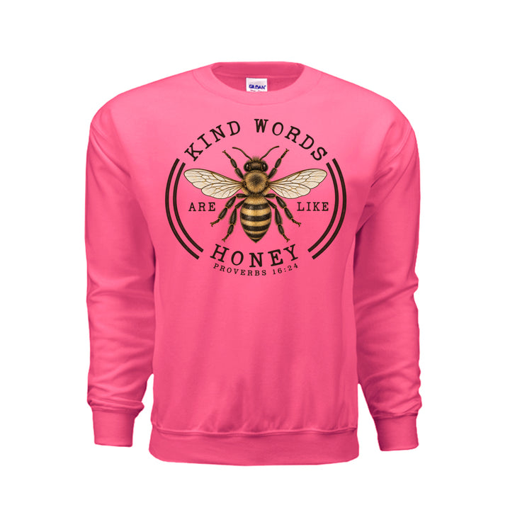 Kind Words Sweatshirt - Safety Pink - Stone & Sling