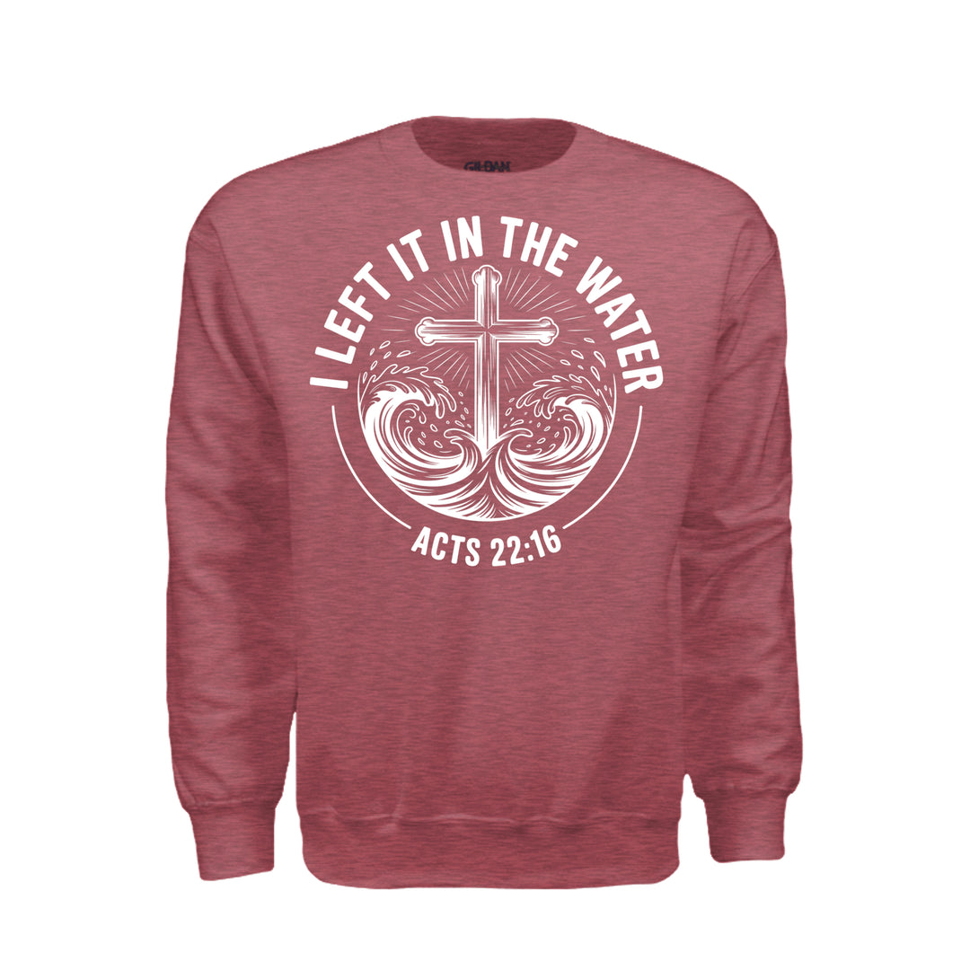 Left It in the Water Sweatshirt - Heather Sport Scarlet Red - Stone & Sling