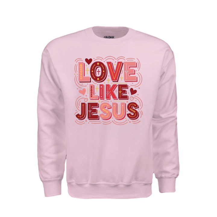 Love Like Jesus Sweatshirt - Light Pink - Stone &amp; Sling