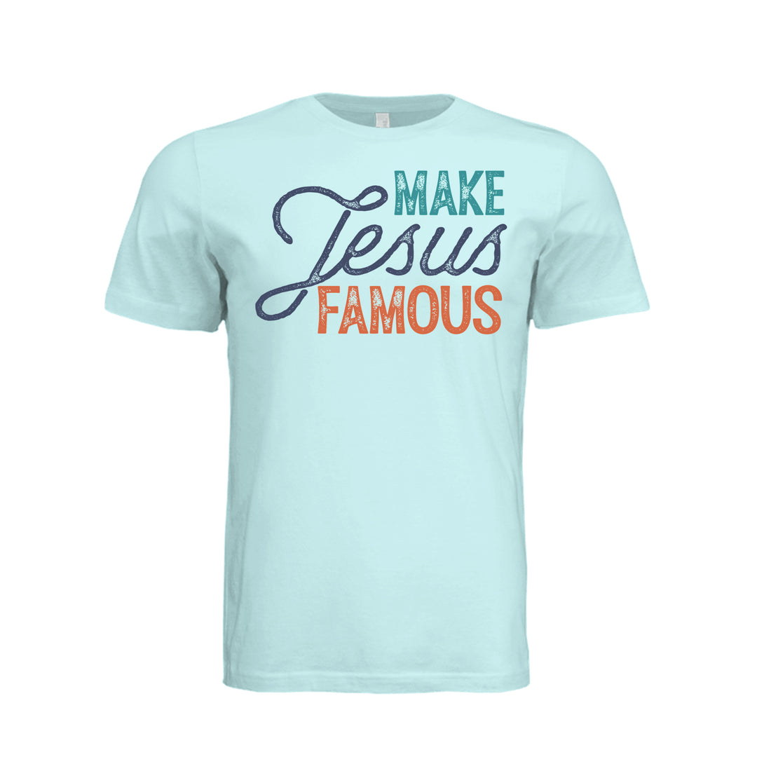 Make Jesus Famous Unisex Tee - Mint - Stone &amp; Sling