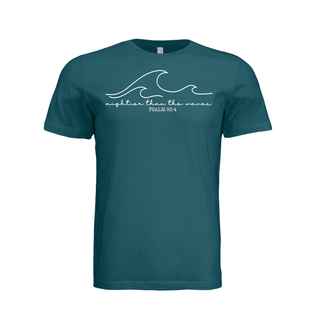 Mightier Than the Waves Unisex Tee - Deep Teal - Stone &amp; Sling