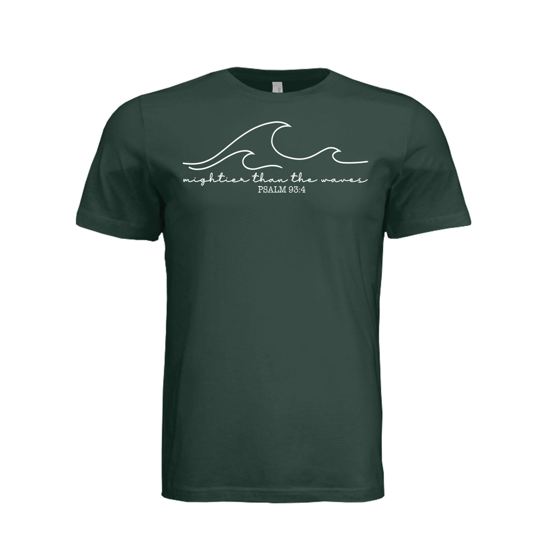 Mightier Than the Waves Unisex Tee - Hunter Green - Stone &amp; Sling