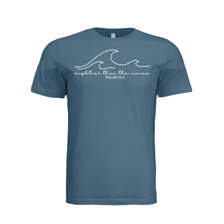 Mightier Than the Waves Unisex Tee - Steel Blue - Stone &amp; Sling