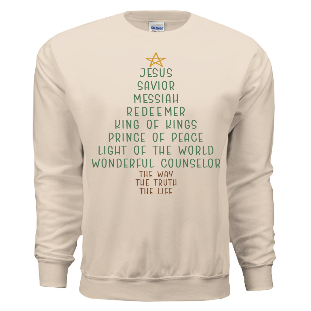 Jesus Tree Crewneck Sweatshirt - Stone & Sling