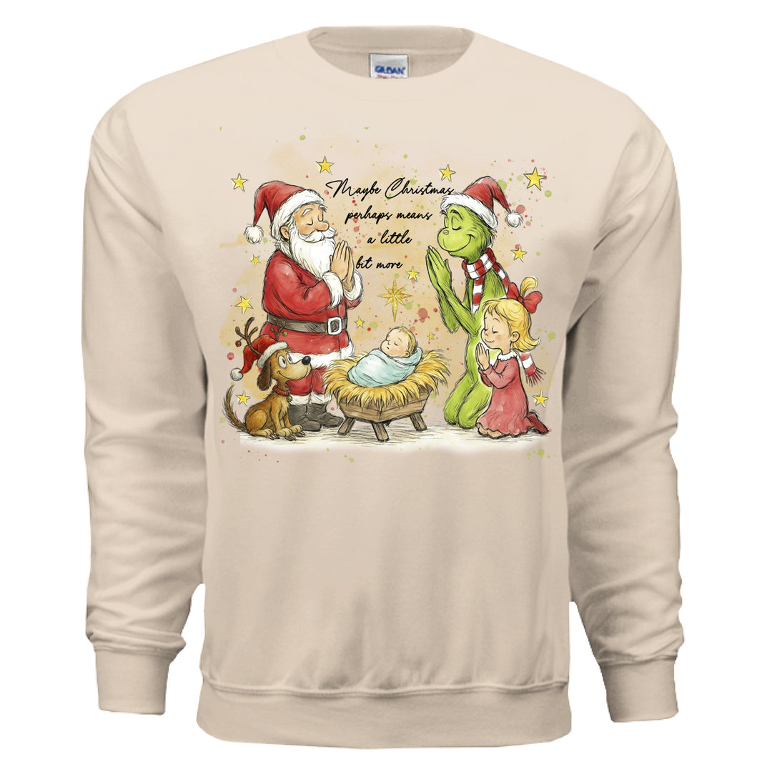 A Little Bit More Christmas Crewneck Sweatshirt - Stone & Sling