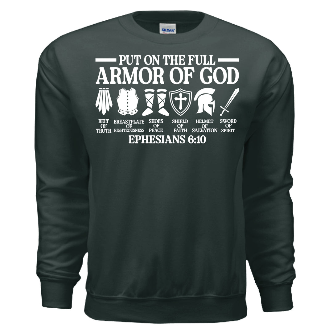 Armor of God Crewneck Sweatshirt - Stone & Sling