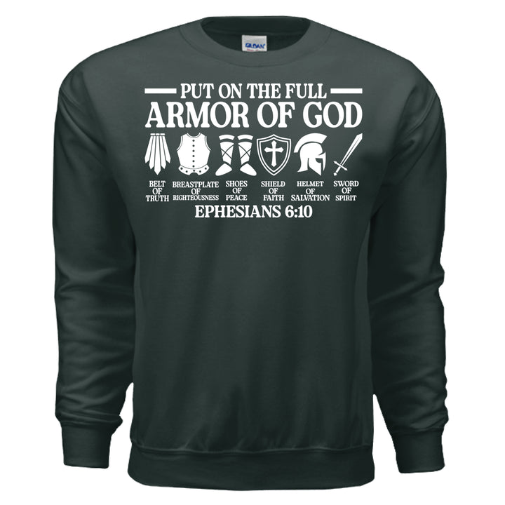 Armor of God Crewneck Sweatshirt - Stone & Sling