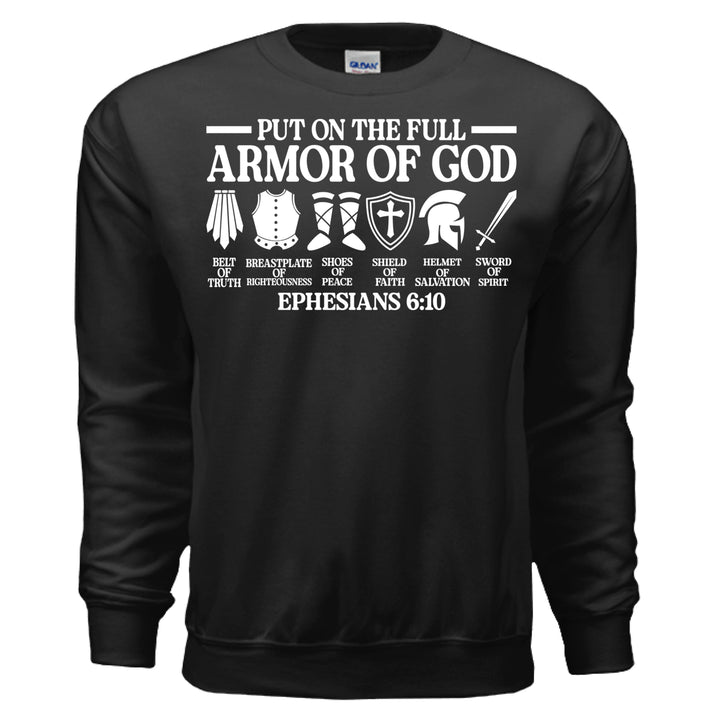 Armor of God Crewneck Sweatshirt - Stone & Sling