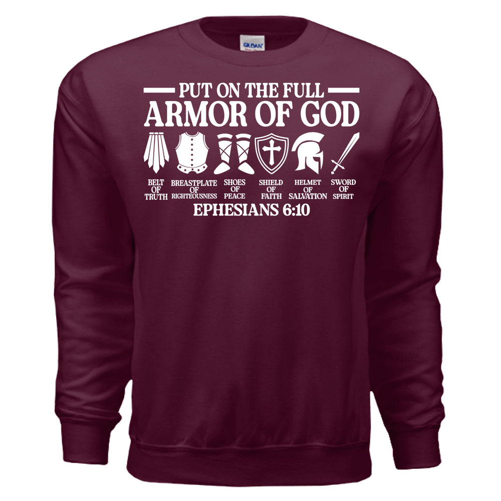 Armor of God Crewneck Sweatshirt - Stone & Sling