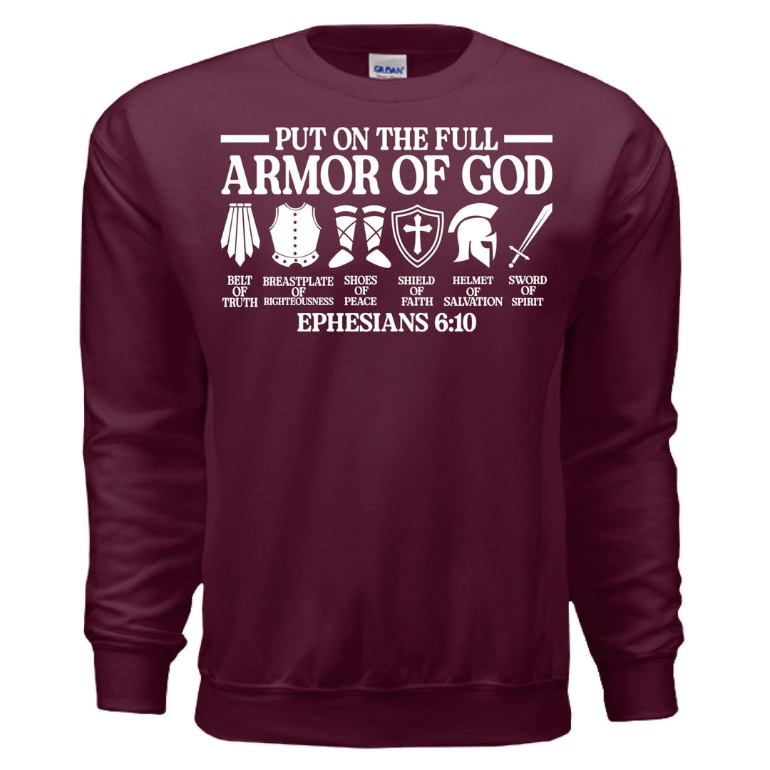 Armor of God Crewneck Sweatshirt - Stone & Sling