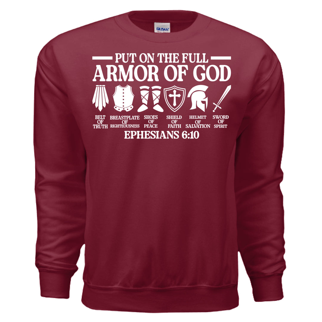 Armor of God Crewneck Sweatshirt - Stone & Sling