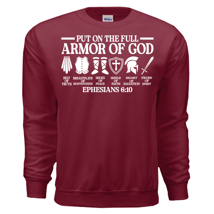 Armor of God Crewneck Sweatshirt - Stone & Sling