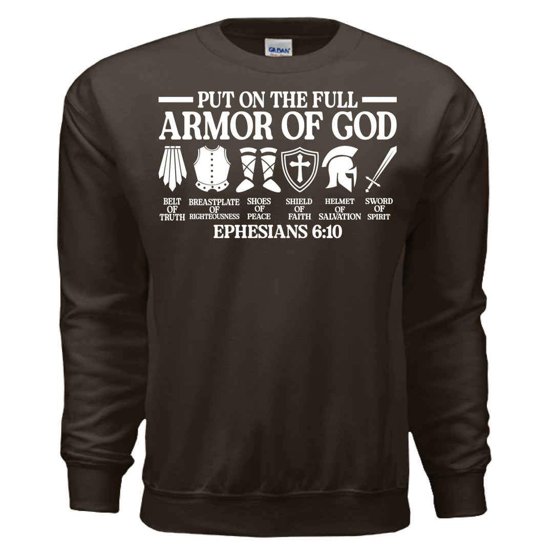 Armor of God Crewneck Sweatshirt - Stone & Sling