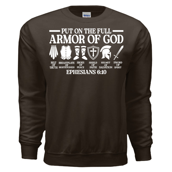 Armor of God Crewneck Sweatshirt - Stone & Sling