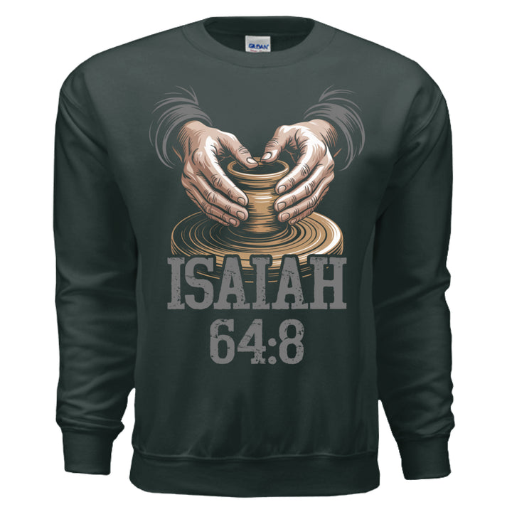 Isaiah 64:8 The Potter & Clay Crewneck Sweatshirt - Stone & Sling