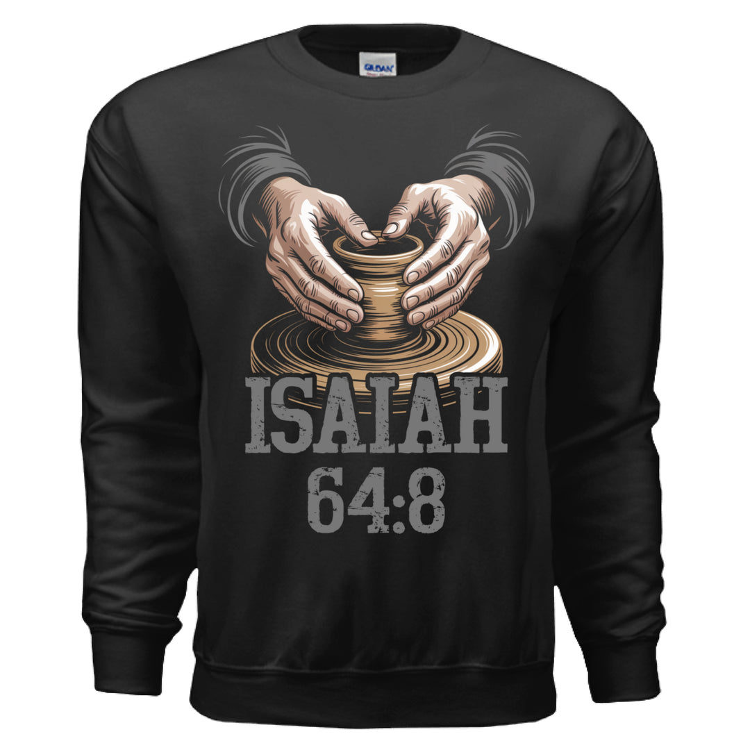 Isaiah 64:8 The Potter & Clay Crewneck Sweatshirt - Stone & Sling