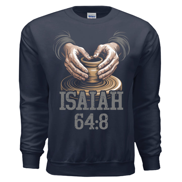 Isaiah 64:8 The Potter & Clay Crewneck Sweatshirt - Stone & Sling
