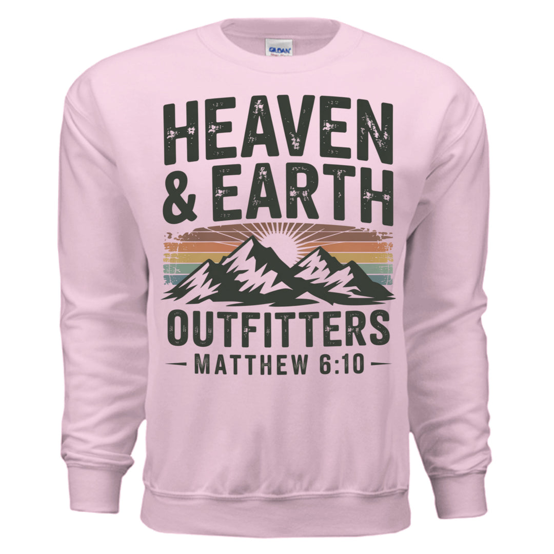 Heaven and Earth Crewneck Sweatshirt - Light Pink - Stone & Sling