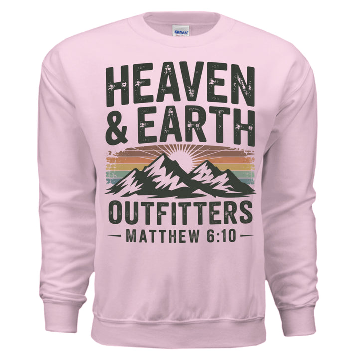 Heaven and Earth Crewneck Sweatshirt - Light Pink - Stone & Sling