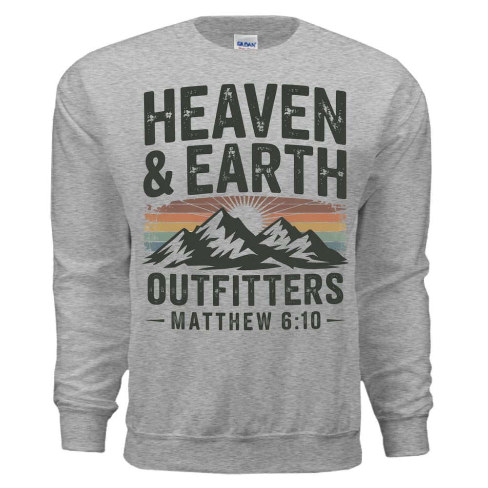 Heaven and Earth Crewneck Sweatshirt - Sport Grey - Stone & Sling