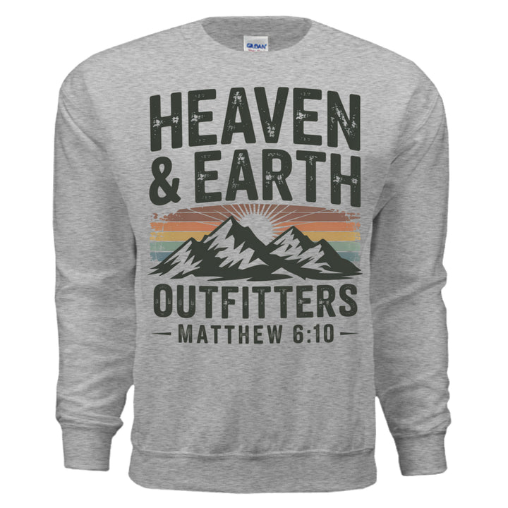 Heaven and Earth Crewneck Sweatshirt - Sport Grey - Stone & Sling