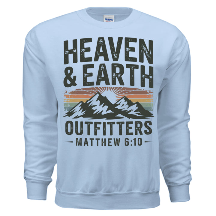 Heaven and Earth Crewneck Sweatshirt - Light Blue - Stone & Sling