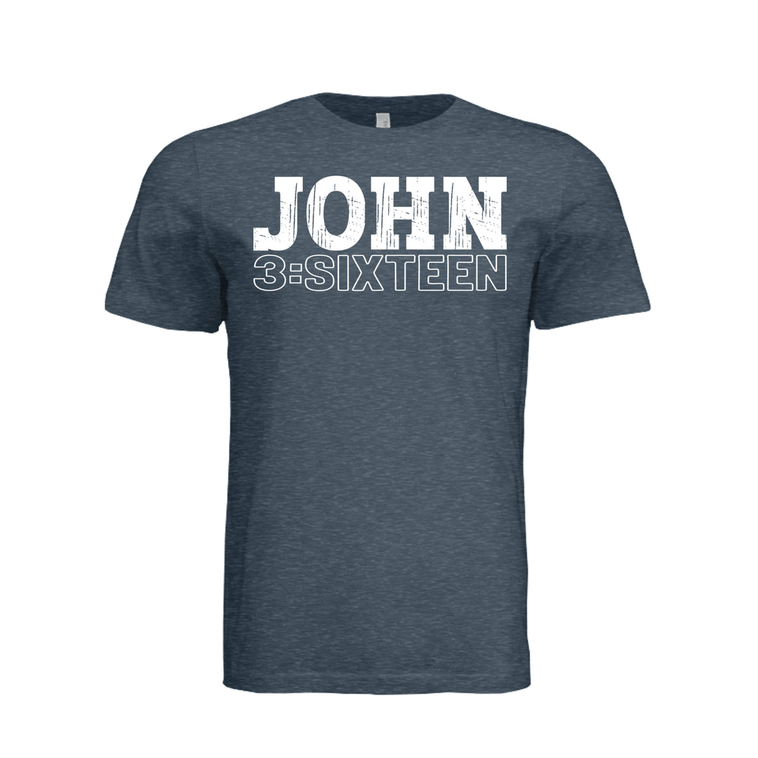 John 3:Sixteen Unisex Tee - Vintage Navy - Stone & Sling