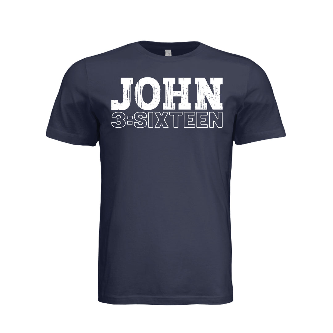 John 3:Sixteen Unisex Tee - Navy - Stone &amp; Sling
