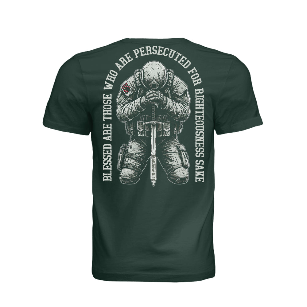 Persecuted for Righteousness Unisex Tee - Hunter Green - Stone & Sling