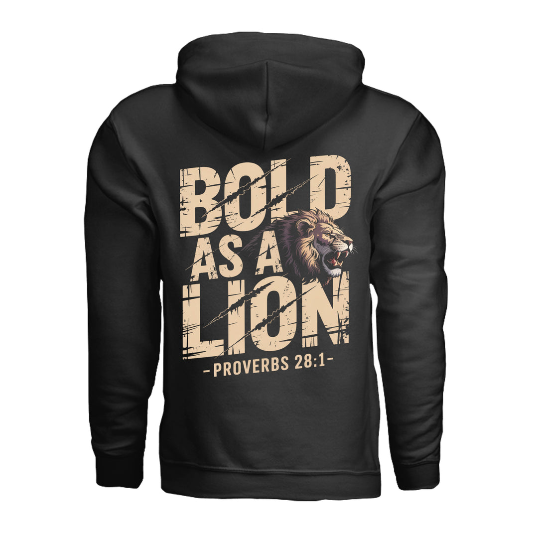 Bold As A Lion Hoodie - Black - Stone & Sling